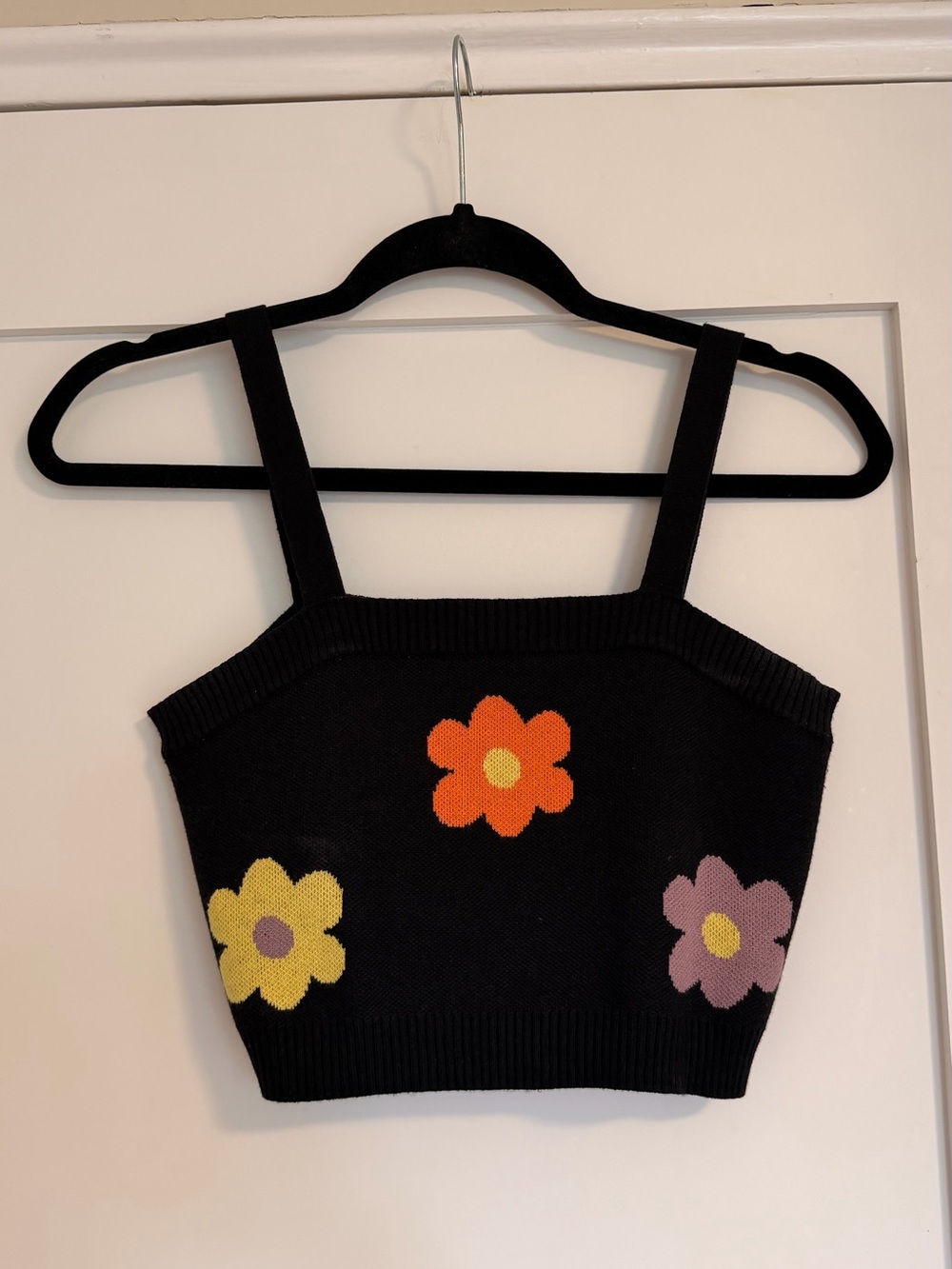 Cider Floral Cropped Knit Cardigan & Crop Top Twin Set - Picture 3 of 5